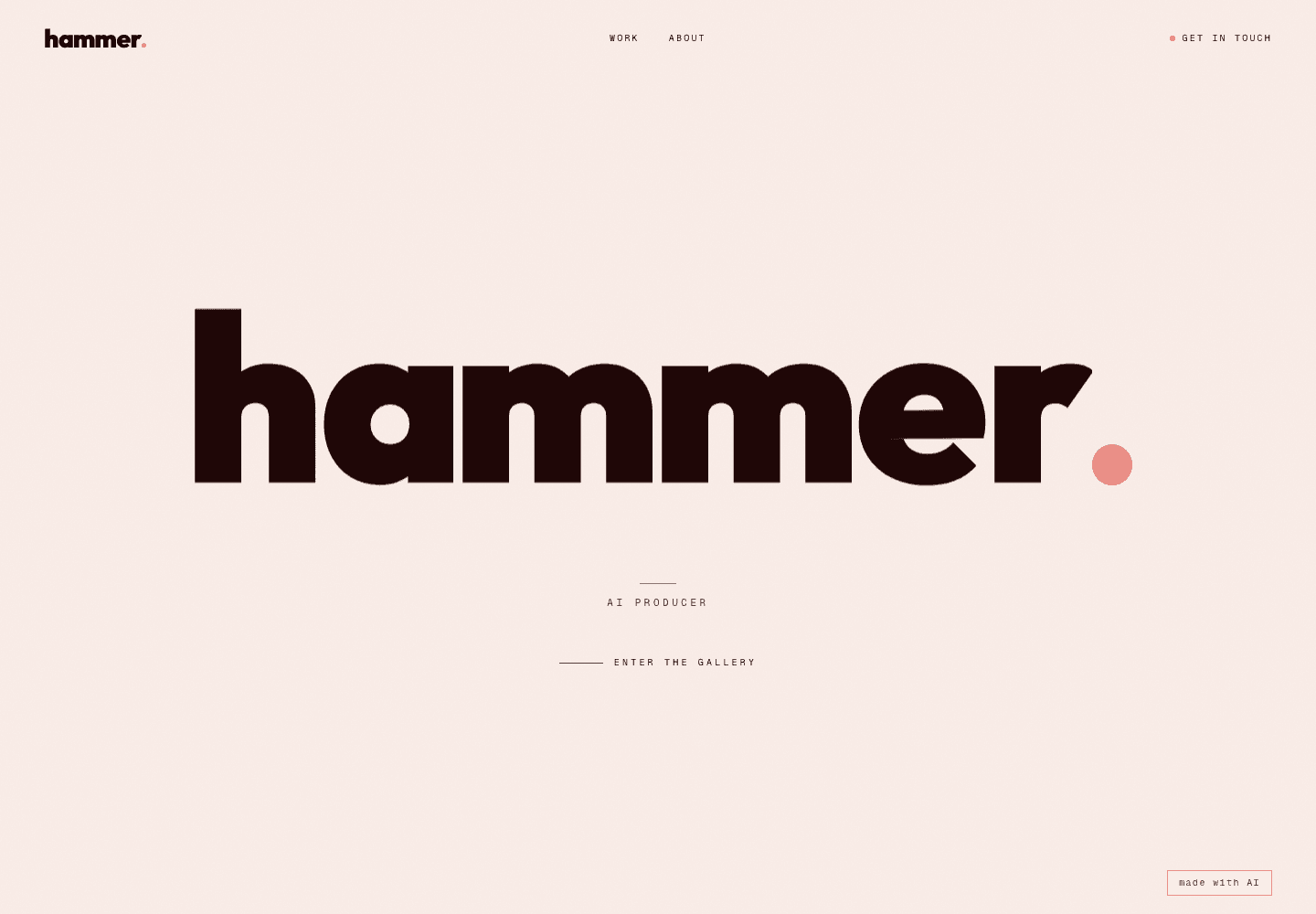Hammathyme homepage screenshot